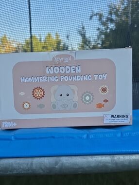 Wooden Hammering Pounding Toy - Pink